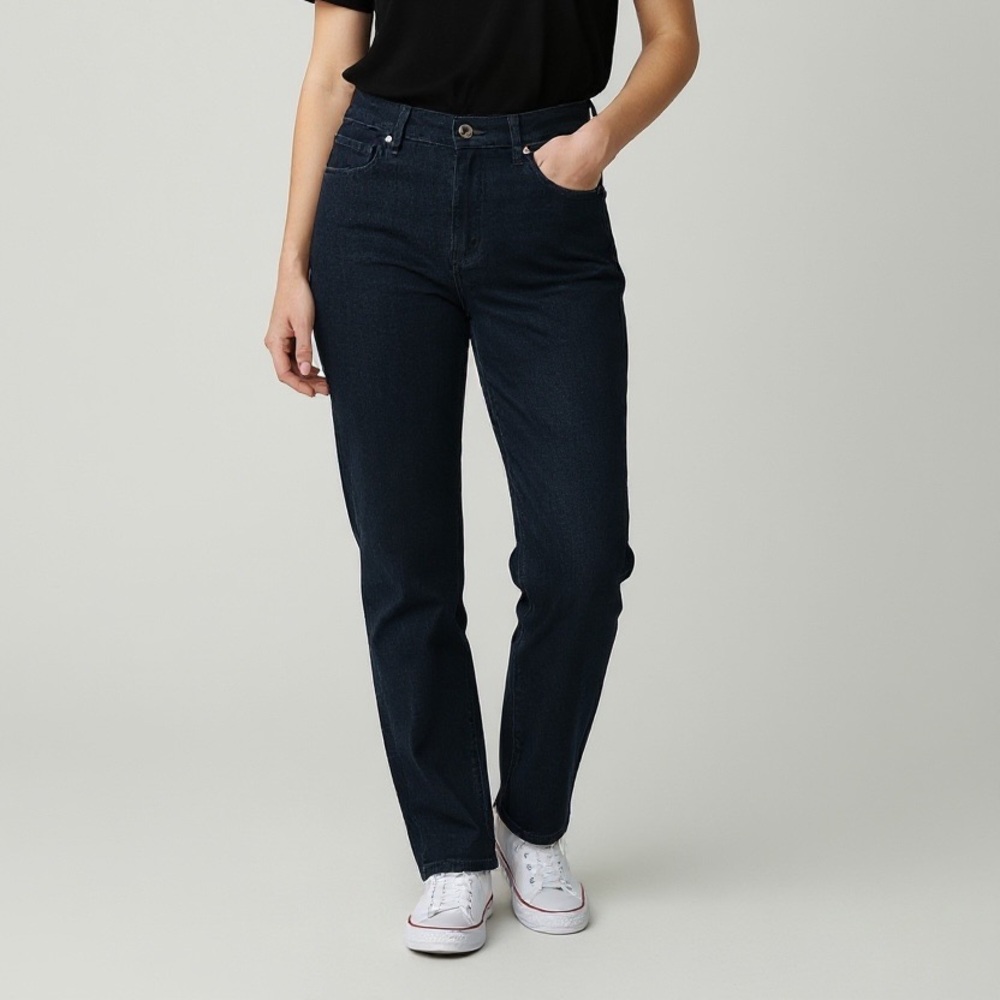 NWT Good‎ American Indigo Straight Jeans